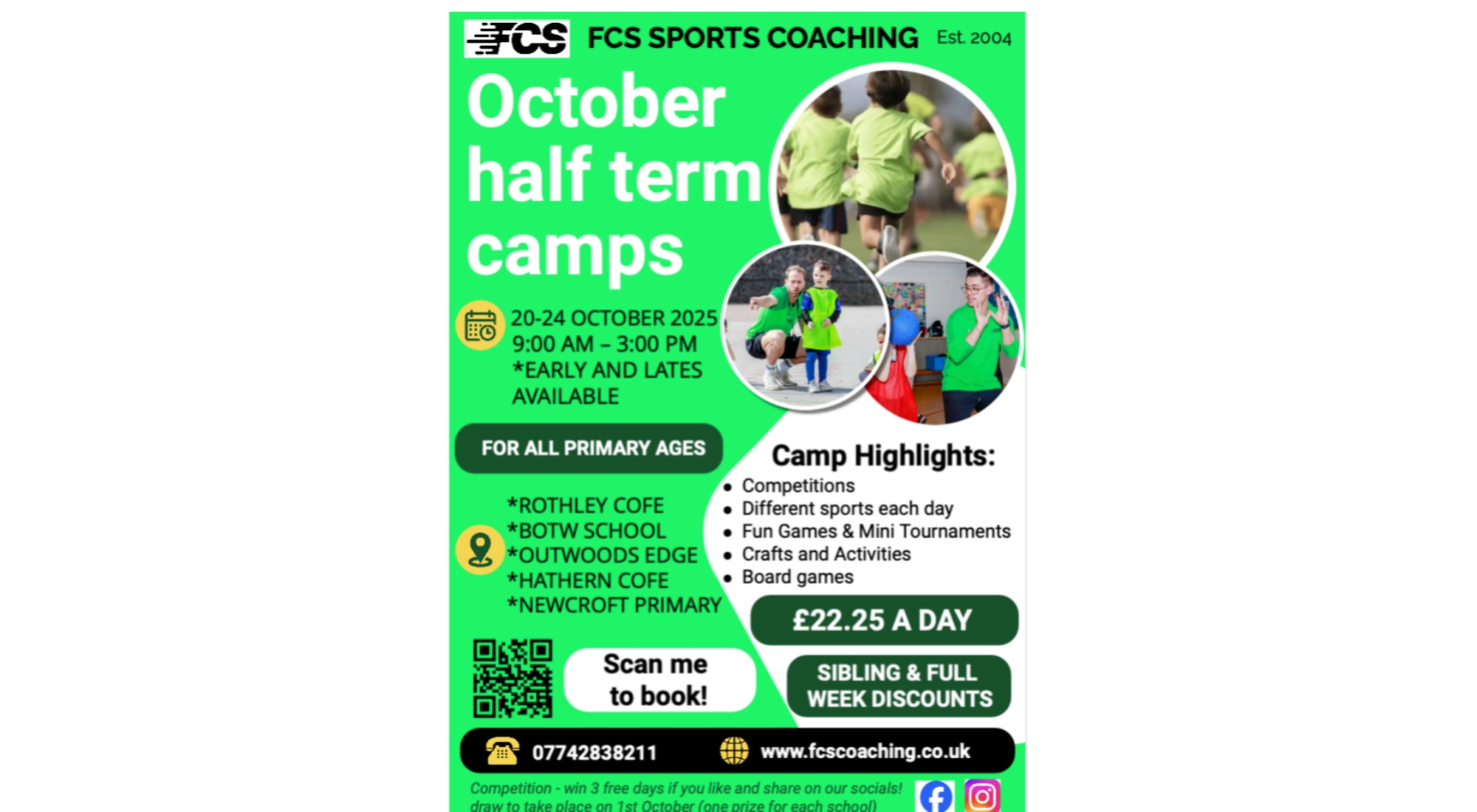 October half term 2025 club spaces available to all local children October half term 2025 club spaces available to all local children